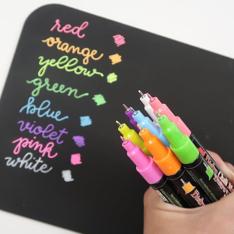 Uchida of America Extra Fine Tip Bistro Chalk Marker Set, Multiple 4 Pack - Image 3